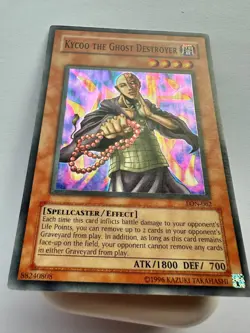 YUGIOH Super Rare Kycoo The Ghost Destroyer LON-062 Good Condition - Image 2