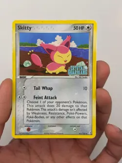 Skitty 41/100 Reverse Holo EX Crystal Guardians Stamped Pokemon Card 2006 HP - Image 3