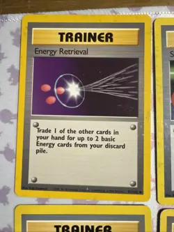 1999 Pokemon TCG Base Set Unlimited Trainer Card Lot of 9 - Image 2