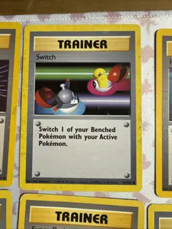 1999 Pokemon TCG Base Set Unlimited Trainer Card Lot of 9 - Image 3