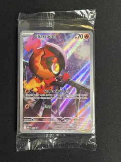 Charcadet 022 SEALED PROMO Me02: Phantasmal Flames Holo NM Pokemon Card - Image 1
