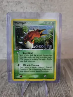 Wurmple Deoxys 82/107 Reverse Holo Stamped Pokemon Card WOTC NM - Image 1