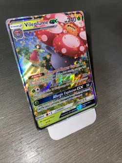 Pokemon Vileplume GX Ultra Rare TCG Card SM Cosmic Eclipse 4/236 - Image 1