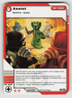 2012 LEGO Ninjago TCG - ASSIST - Non Holo Card #45/125 - Image 1