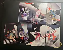 Pokemon Black Bolt White Flare Mini Tin Art Cards Set Of 7 - Image 1