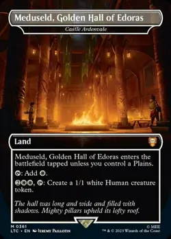 [1x] Meduseld, Golden Hall of Edoras - Castle Ardenvale - Borderless Near Mint, - Image 1