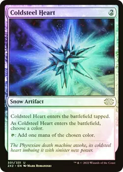 Magic The Gathering MTG COLDSTEEL HEART FOIL Double Masters 2022 NM Near Mint - Image 1