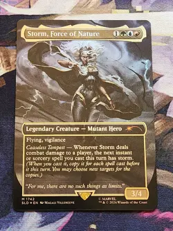 MTG Secret Lair - Marvel - Storm, Force Of Nature FOIL NM - Image 1