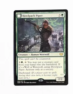 Howlpack Piper ~ MTG Innistrad: Crimson Vow ~ 205/277 Wildsong Howler - Image 1