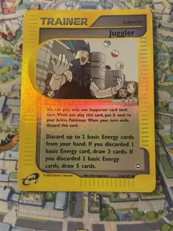 2003 Pokemon Aquapolis Juggler Trainer Reverse Holo #126/147 Near Mint 🔥 - Image 1
