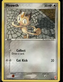 Meowth Common EX Trainer Kit 2: Plusle & Minun 4/12 Colorless Pokemon Card - Image 1