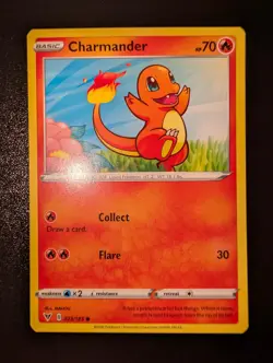 Charmander 023/185 Common Vivid Voltage Pokemon Near Mint - Image 1