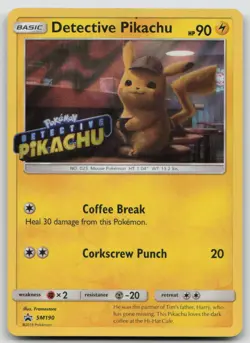 Detective Pikachu - SM190 Holo Promo Sun & Moon Promo Pokemon Holo MP - Image 1