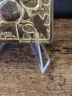 Pokemon Charizard 23K Gold Plated Playing bar 1999 - Image 2