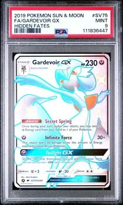 GARDEVOIR GX #SV75/SV94 PSA 9 • 2019 Pokemon Hidden Fates Full Art Mint 6447 - Image 1