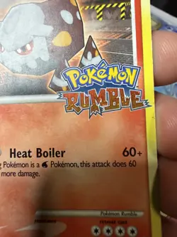Pokemon TCG Heatran 4/16 Pokemon Rumble Holo Rare Vintage Wii EX Era MP - Image 2