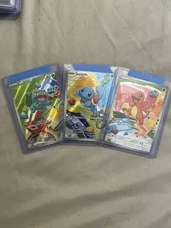 Pokemon First Partner Illustration Collection Series 1 Kanto Gen 1 Starters NM - Image 1