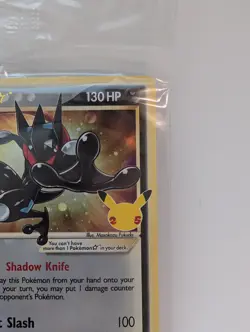 Pokemon TCG Greninja Gold Star SWSH144 Black Star Promo Celebrations ETB SEALED - Image 3