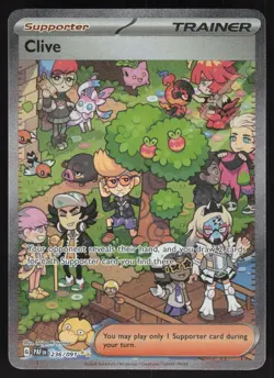 Clive 236/091 Special Illustration Rare Paldean Fates Pokemon Near Mint - Image 1