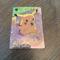 1999 Vintage Pocket Monsters Vending Prism - Pikachu Eating Poffins Cute #272 - Image 1