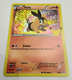 Pokemon Tepig McDonald's 25th Anniversary Holo Promo 2021 *NM to Mint - Image 1