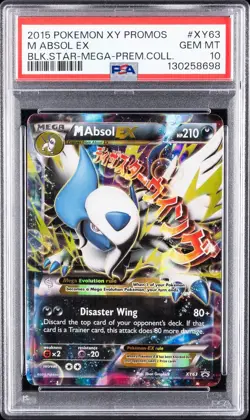 2015 POKEMON XY BLACK STAR PROMOS #XY63 M ABSOL EX PSA 10 - Image 1