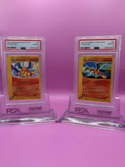 🔥🔥 2002 Pokemon Expedition Charizard Pair PSA 8 Sequential Set #39 #40 🔥🔥 - Image 1