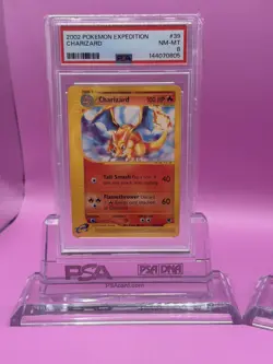 🔥🔥 2002 Pokemon Expedition Charizard Pair PSA 8 Sequential Set #39 #40 🔥🔥 - Image 3