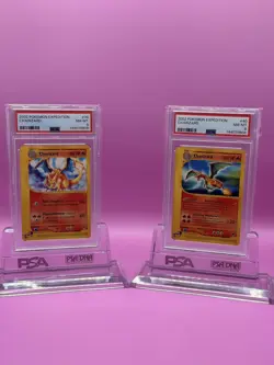 🔥🔥 2002 Pokemon Expedition Charizard Pair PSA 8 Sequential Set #39 #40 🔥🔥 - Image 5