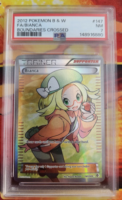 2012 POKEMON BLACK & WHITE BOUNDARIES CROSSED #147 FULL ART/BIANCA PSA 7 - Image 1