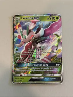 Pokemon Lurantis GX Ultra Rare SM Base Set 15/149 DMG - Image 1