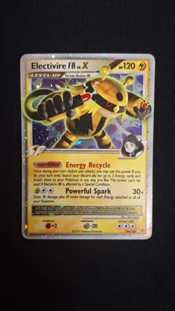 2009 Pokemon Supreme Victors Electivire FB LV.X #144 Holo - LP - Image 1