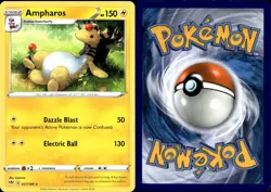 LP Pokemon Ampharos - 057/189 - Rare Lightly Played Darkness Ablaze - Image 1