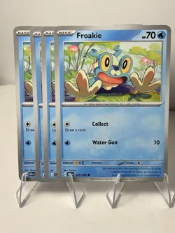 4x Froakie 020/086 Chaos Rising (CRI) ME04 - Pokemon Playset - Image 1