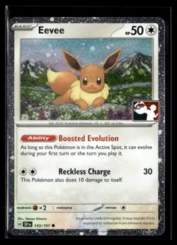 2024 Scarlet & Violet Series - Prize Pack Holo Eevee Common #143 - Image 1