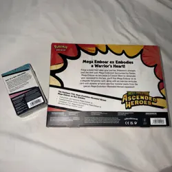 Pokemon Ascended Heroes Mega Emboar Ex Box & Booster Bundle - Image 2