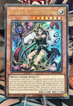Chaos Allure Queen MP25-EN242 2025 Mega-Pack 1st Ed. Yugioh! NM - Image 1