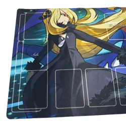 Pokemon Center 2017 Japanese Cynthias Full Power Playmat Garchomp Lucario JP - Image 2