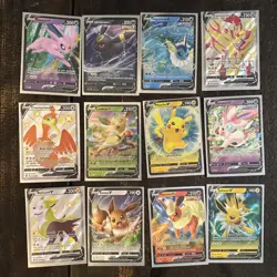 Pokemon SWSH PROMO V Cards - Ultra Rare, Full Art Holo NM - Set of 12 - Image 1