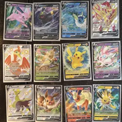 Pokemon SWSH PROMO V Cards - Ultra Rare, Full Art Holo NM - Set of 12 - Image 3