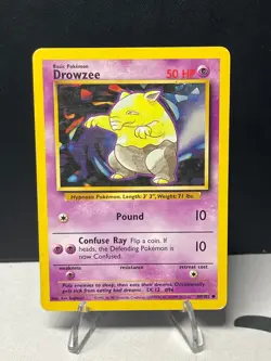 Drowzee 1999 Pokemon TCG Base Set 49/102 Vintage - Image 1