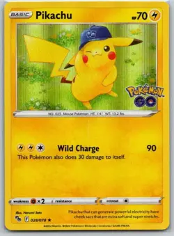 Pikachu (28) 028/078 Pokemon GO NM - Image 1