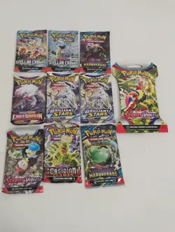 Pokemon Stellar Crown/Brilliant Stars/Twilight Masquerade Sealed Booster Packs - Image 1