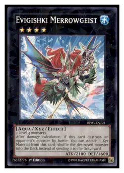 Yugioh Evigishki Merrowgeist (Shatterfoil) #BP03-EN121 Shatterfoil Rare LP - Image 1