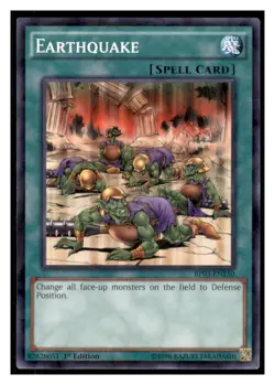 Yugioh Earthquake #BP03-EN150 Shatterfoil Rare LP - Image 1