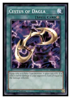Yugioh Cestus of Dagla (Shatterfoil) #BP03-EN148 Shatterfoil Rare LP - Image 1