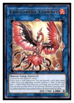 Yugioh Knightmare Phoenix GEIM-EN051 Rare Genesis Impact LP - Image 1