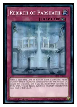 Yugioh Rebirth of Parshath #SR05-EN031 Super Rare LP - Image 1