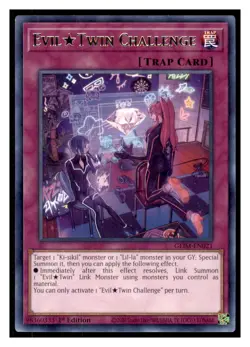 Yugioh Evil Twin Challenge GEIM-EN021 Rare Genesis Impact LP - Image 1