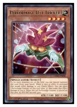 Yugioh Performage Hat Tricker GEIM-EN038 Rare Genesis Impact LP - Image 1